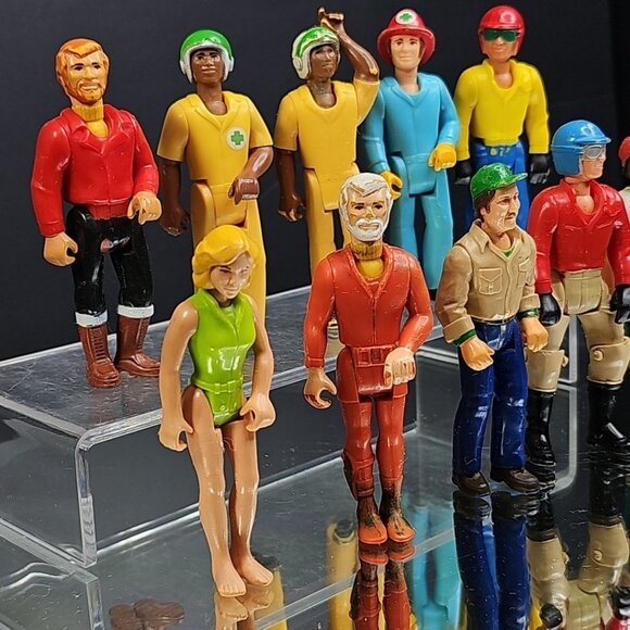 Fisher Price 1970s Adventure People Action Figures 10pcs Toy Lot 3.75" In USA - Picture 1 of 13